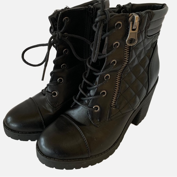 (3 for $20) RAMPAGE Quilted Pleather Boots Sz 6.5 - Picture 2 of 8